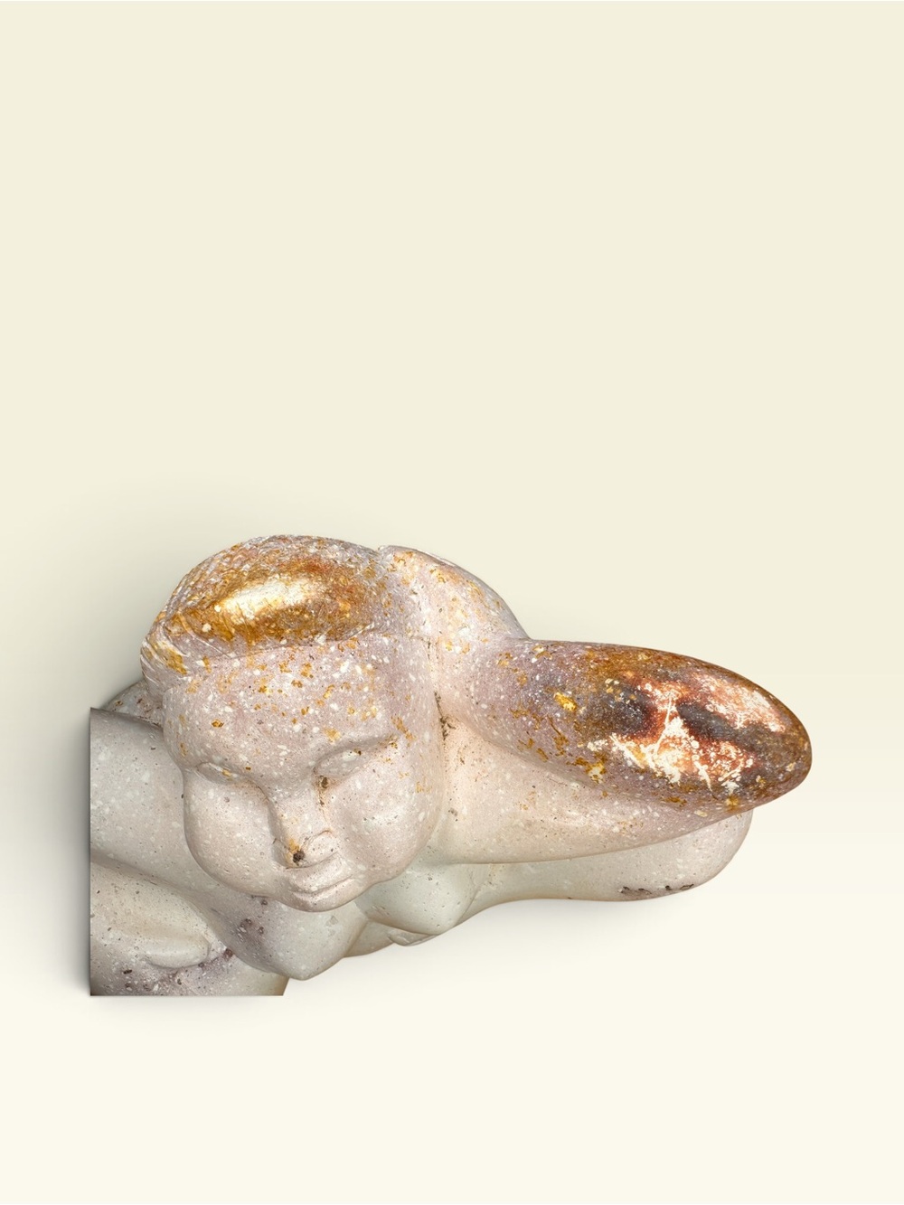 Carved White Stone Voluptuous Sculpture Nude Woman Fertility 8”x5.5”x5.5” - Picture 3 of 9